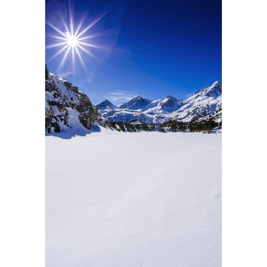 Long Lake and Sierra Peaks John Muir Wilderness Sierra Nevada Mountains California USA Poster Print by Russ Bishop Image 1