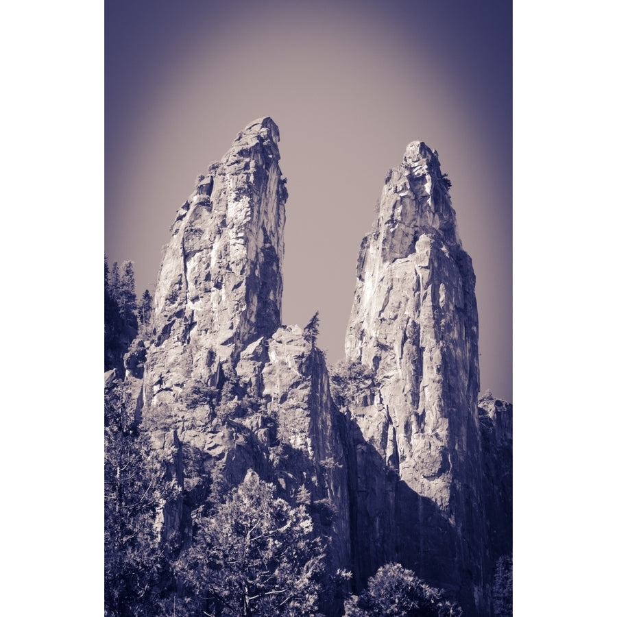 The Cathedral Spires Yosemite National Park California USA. Poster Print by Russ Bishop Image 1