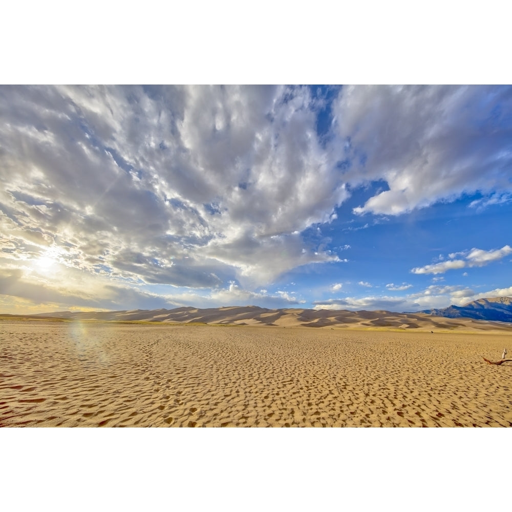 USA Colorado Great Sand Dunes National Park and Preserve. Desert and sand dunes. Poster Print by Jaynes Gallery Image 1