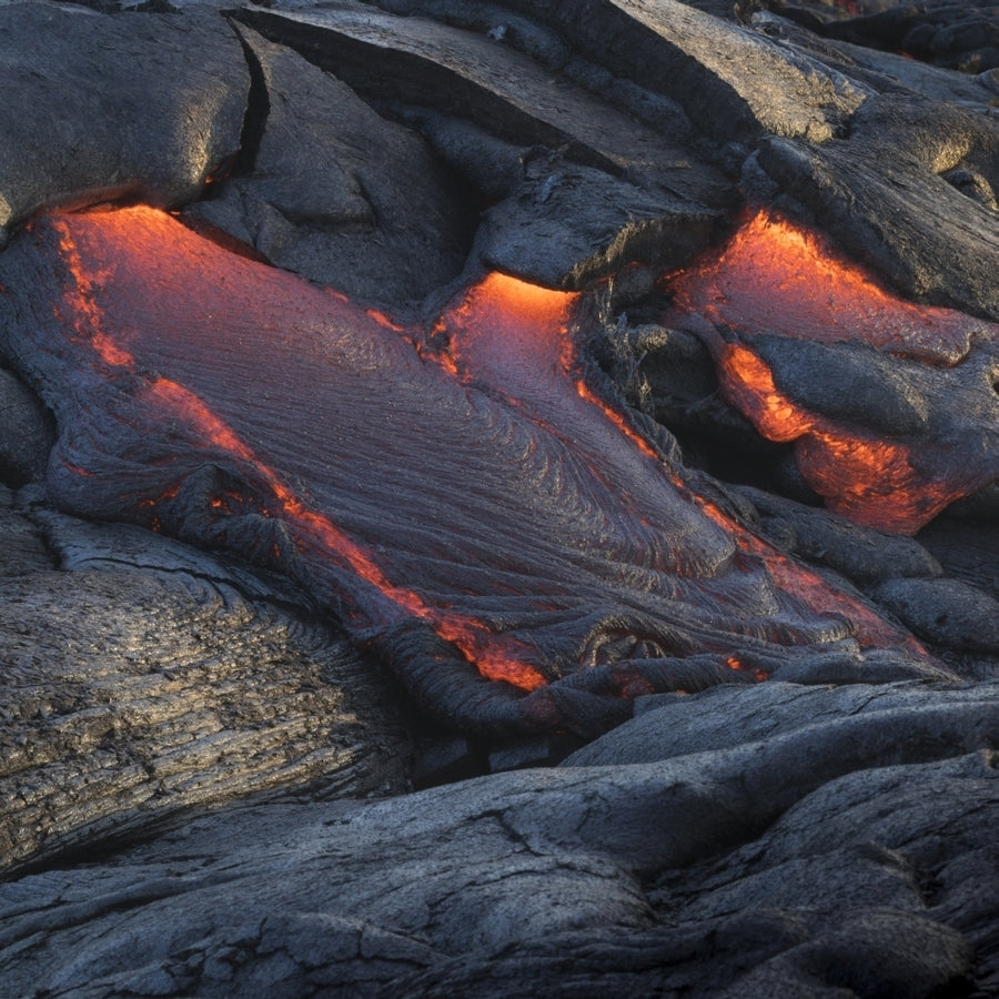 Lava flow from Kapaahu Kalapana Big Island Hawaii Poster Print by Maresa Pryor Image 1