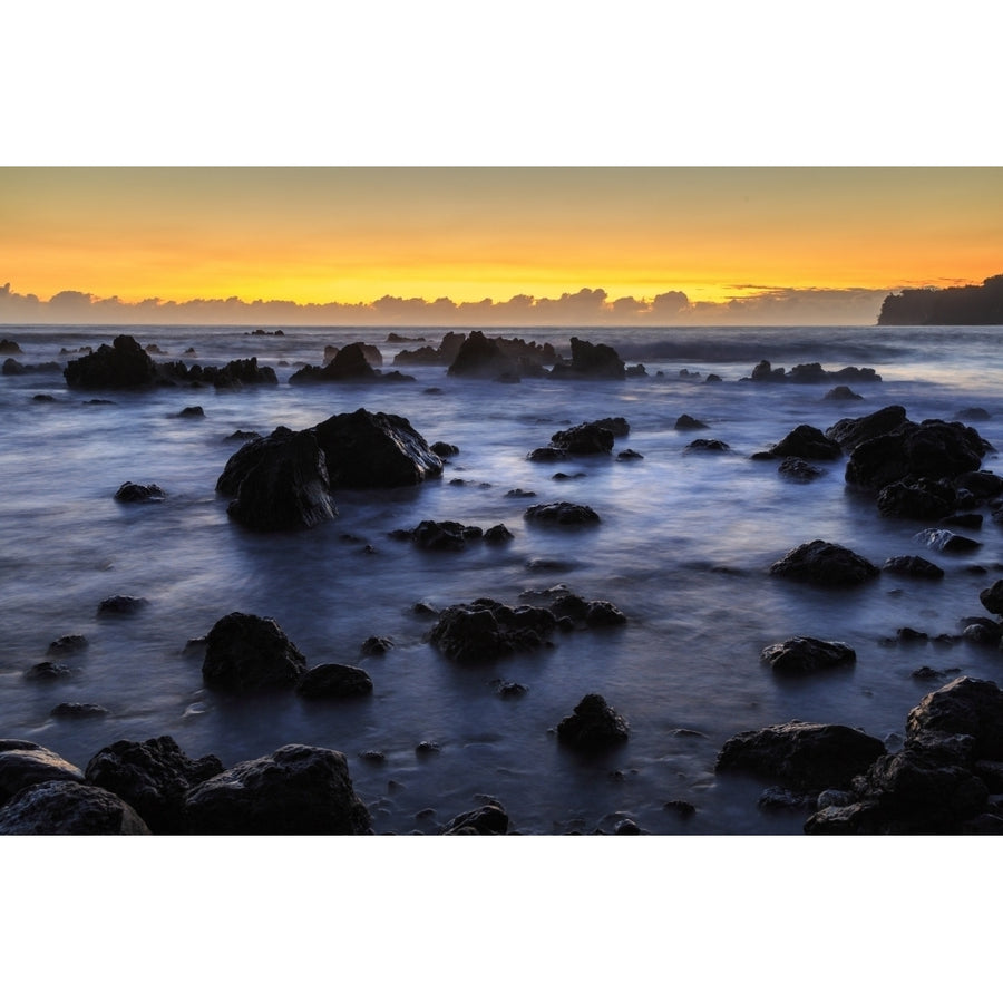 Sunrise at Laupahoehoe Beach Park Hamakua Coast Big Island Hawaii Poster Print by Stuart Westmorland Image 1