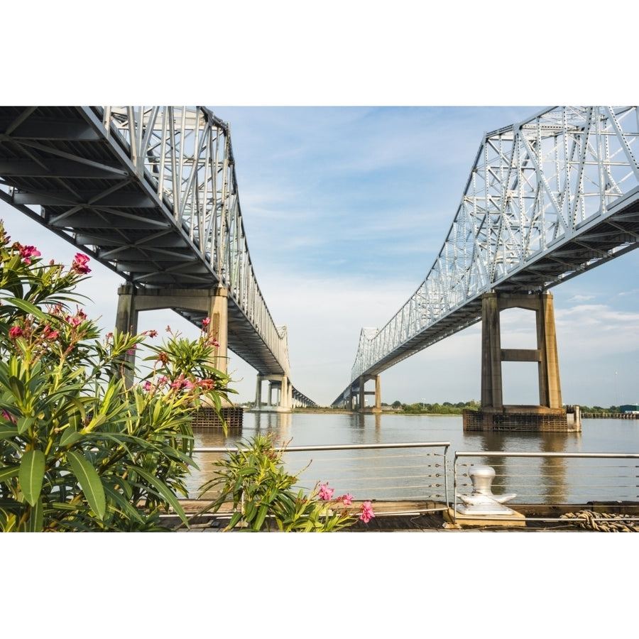 Louisiana. Orleans Lower Mississippi River Basin the Greater Orleans Bridge Poster Print by Alison Jones Image 1