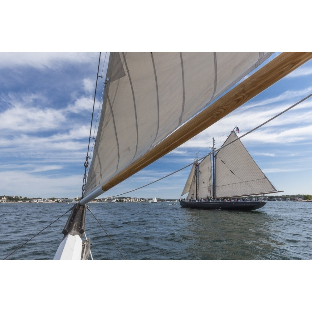 USA Massachusetts Cape Ann Gloucester. Gloucester Schooner Festival schooners Poster Print by Walter Bibikow Image 1