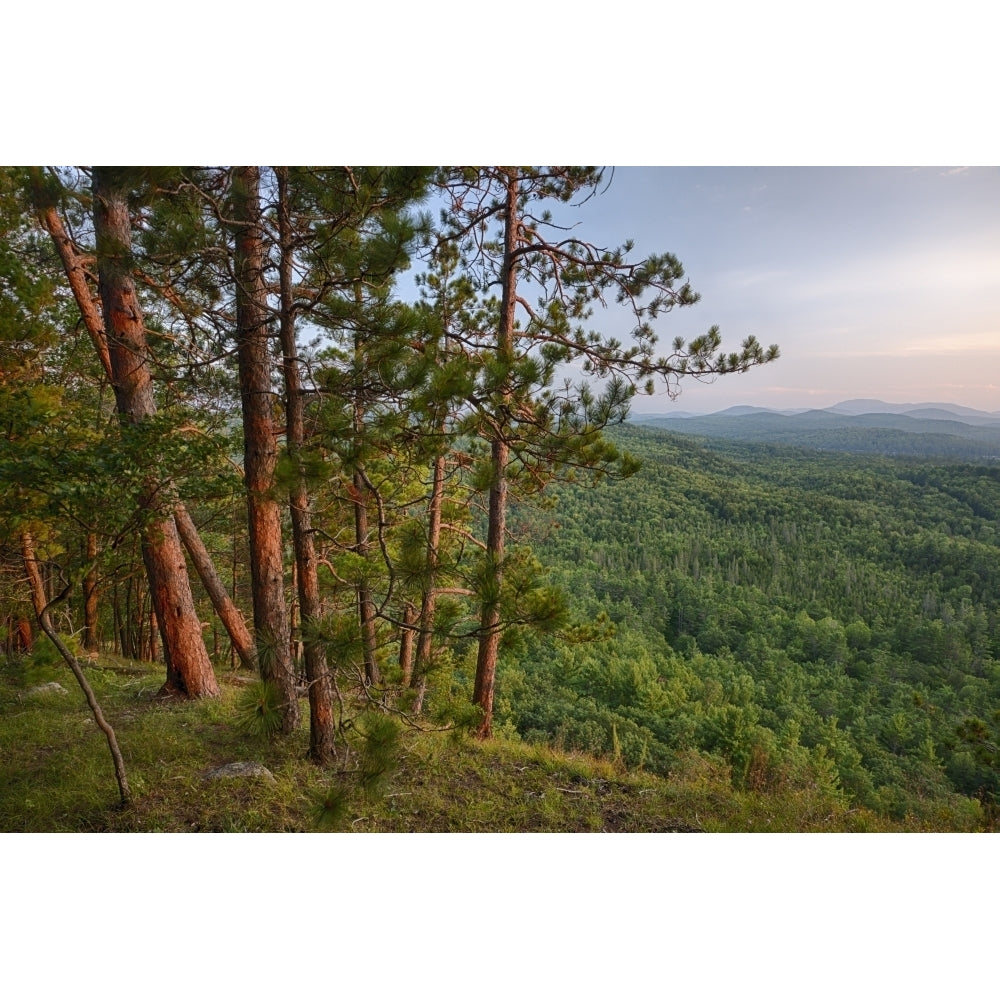 USA York State. Morning light from Kipp Mountain Adirondack Mountains. Poster Print by Chris Murray Image 1