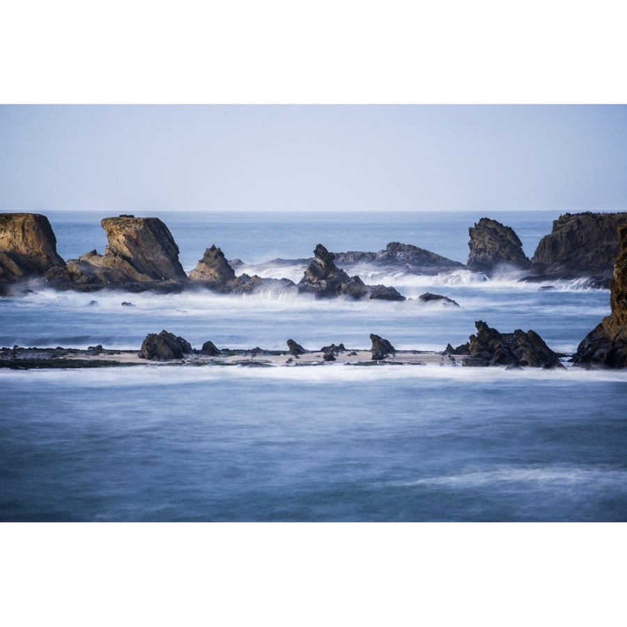 Winter storm watching Shore Acres State Park Southern Oregon Coast USA Poster Print by Stuart Westmorland Image 1