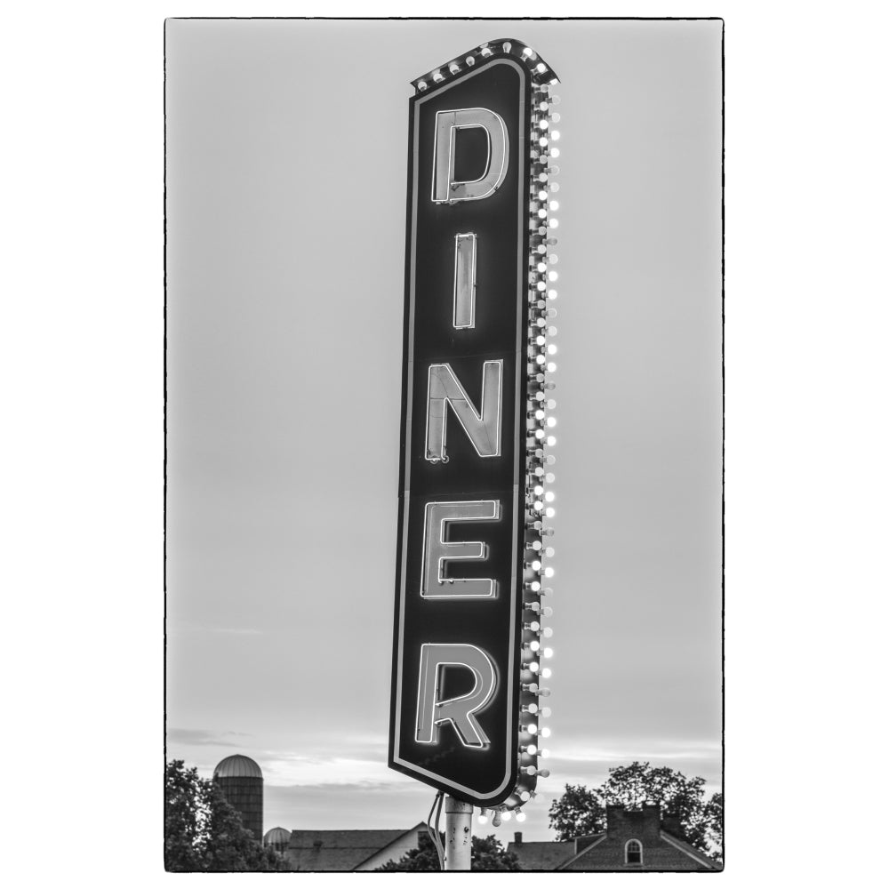 USA Pennsylvania Lancaster. diner sign Poster Print by Walter Bibikow Image 1