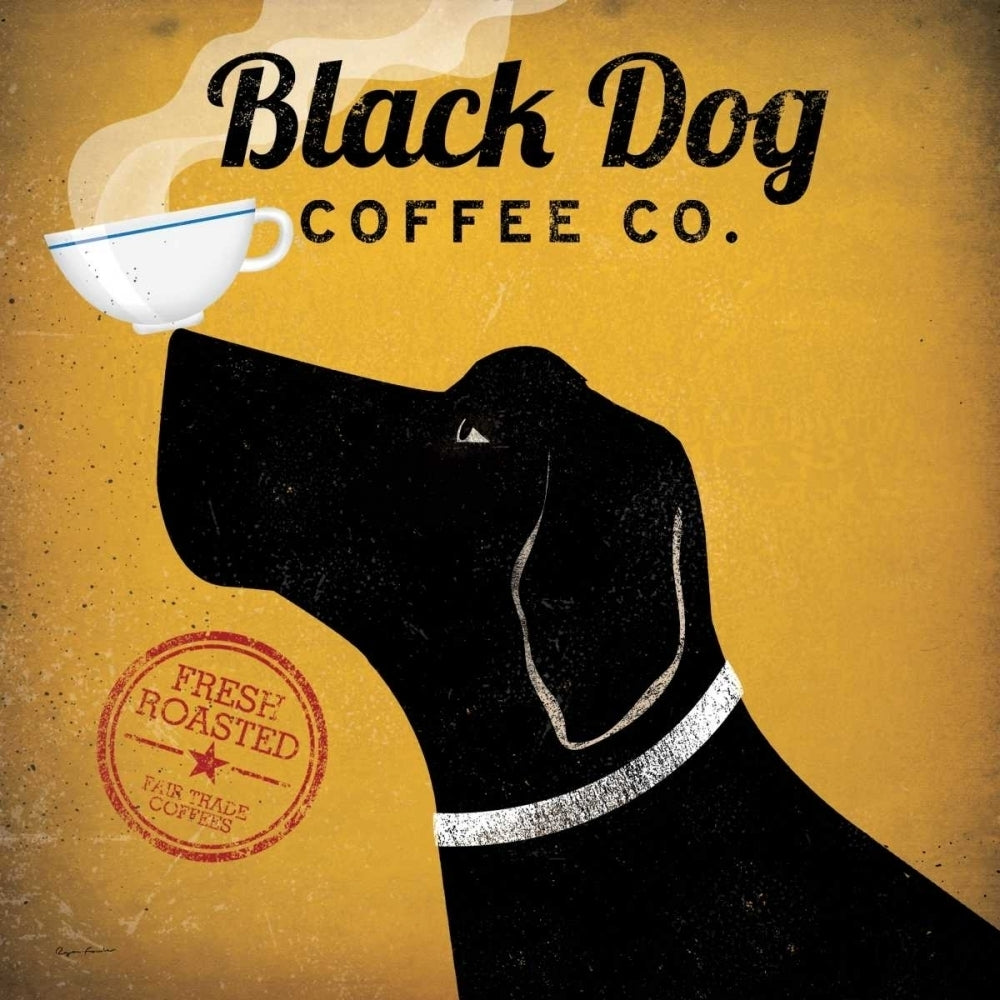 Black Dog Coffee Co Poster Print by Ryan Fowler Image 1