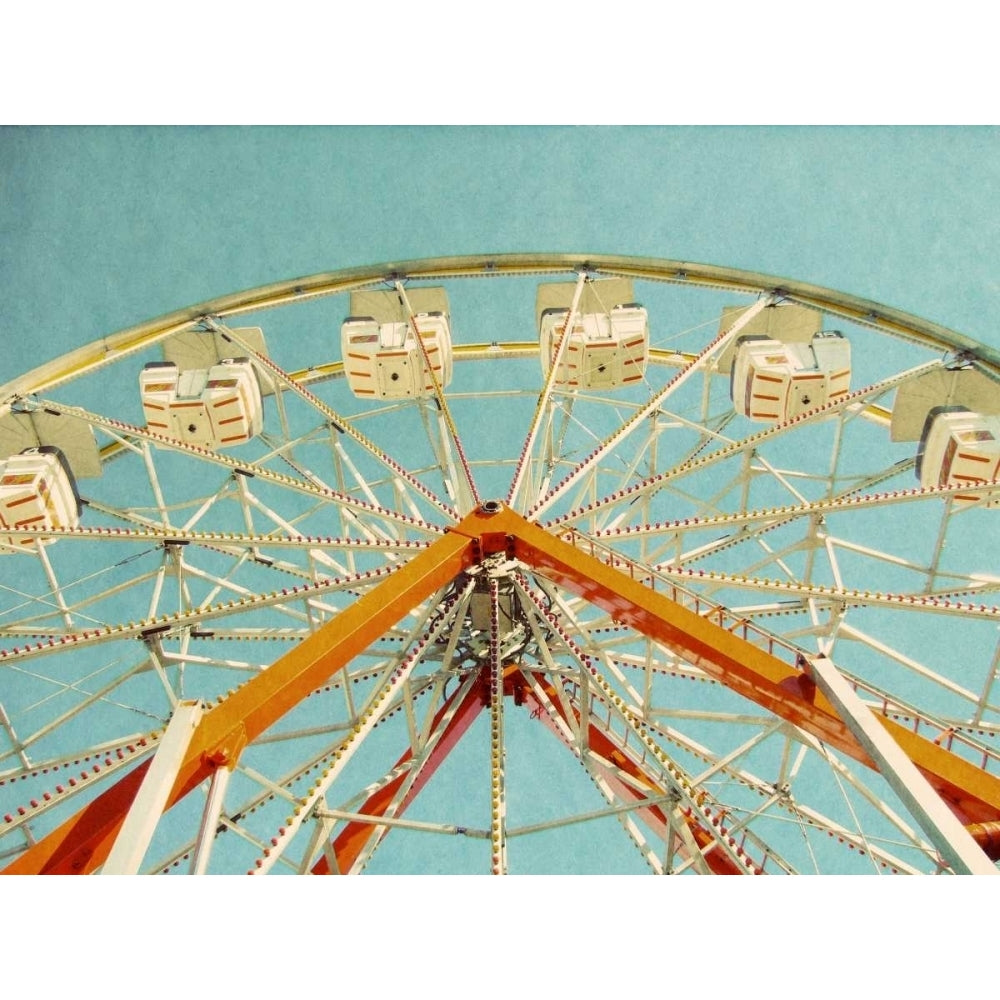 Red Ferris Wheel Poster Print by Gail Peck Image 1