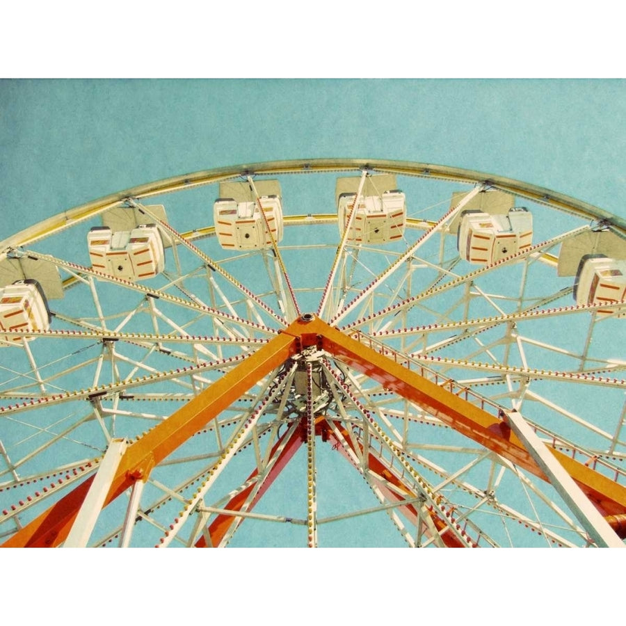 Red Ferris Wheel Poster Print by Gail Peck Image 1