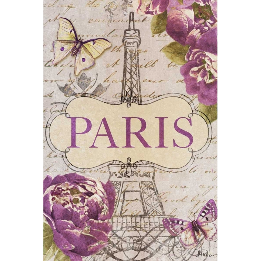 Beautiful Peonies in Paris Poster Print by Patricia Pinto Image 1