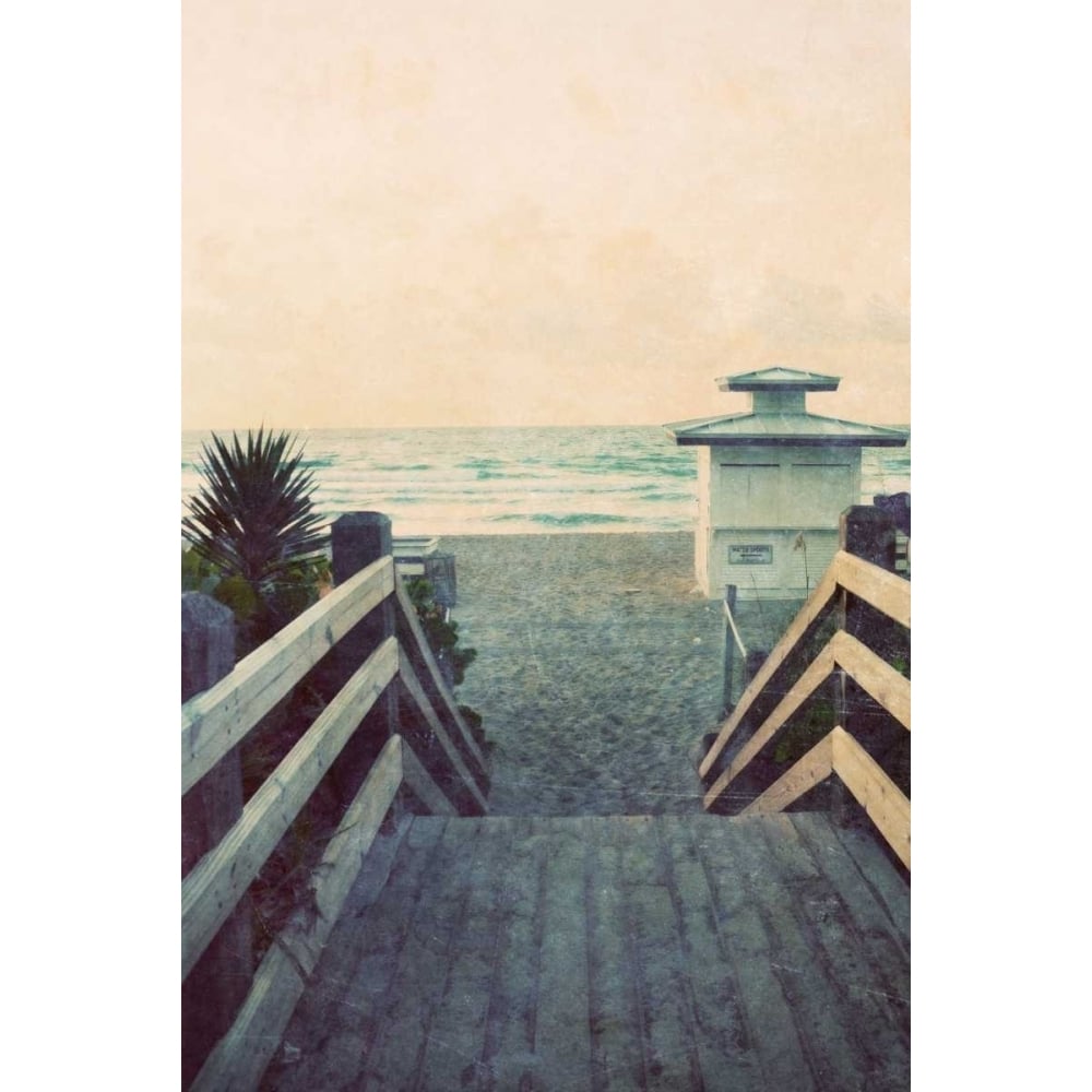 Filtered Beach Photo I Poster Print by Gail Peck Image 1