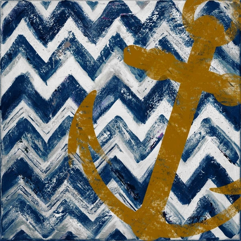 Nautical Chevron I Poster Print by Patricia Pinto Image 1