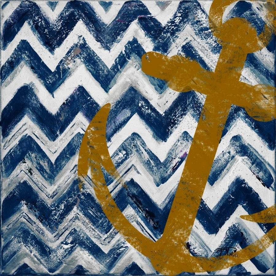 Nautical Chevron I Poster Print by Patricia Pinto Image 1