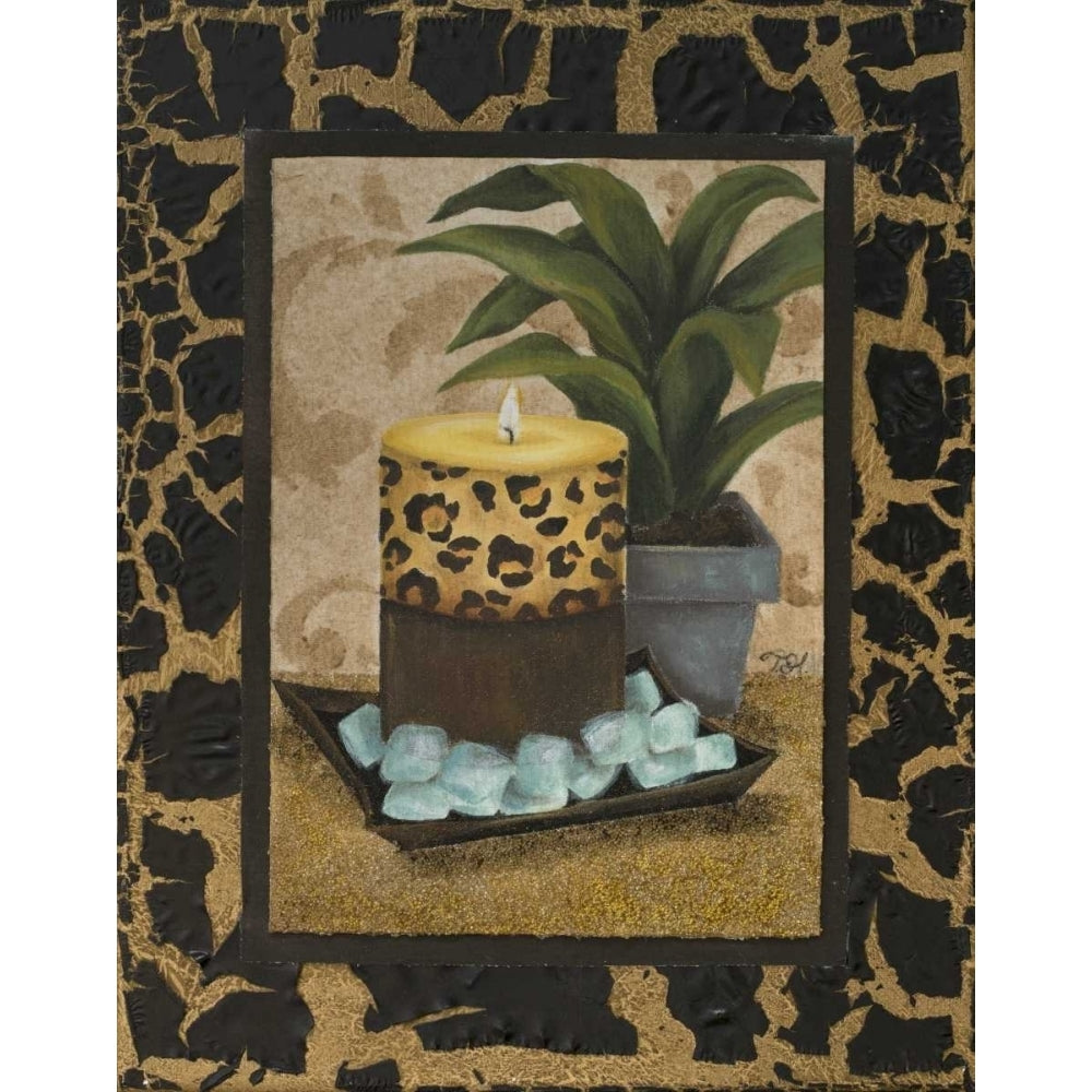 Golden Jungle Bath I Poster Print by Tiffany Hakimipour Image 1