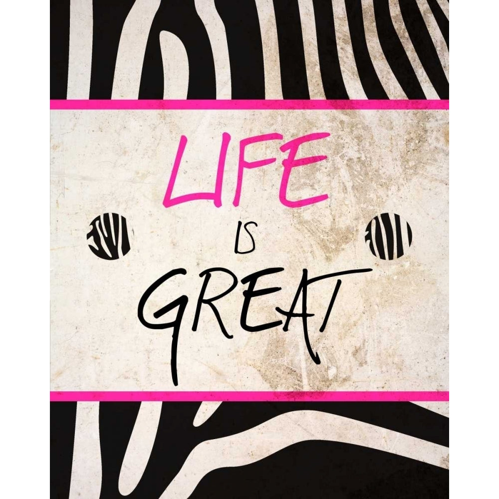 Zebra Sayings III Poster Print by SD Graphics Studio Image 1