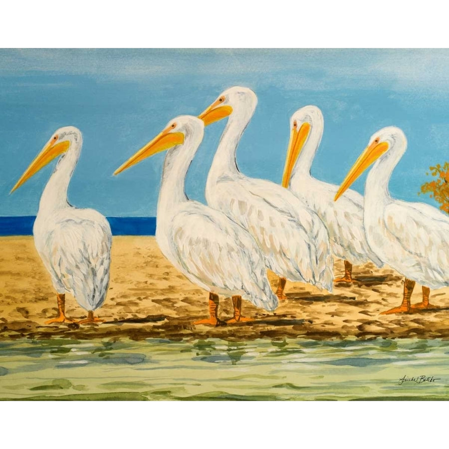 Coastal Flock I Poster Print by Linda Baliko Image 1