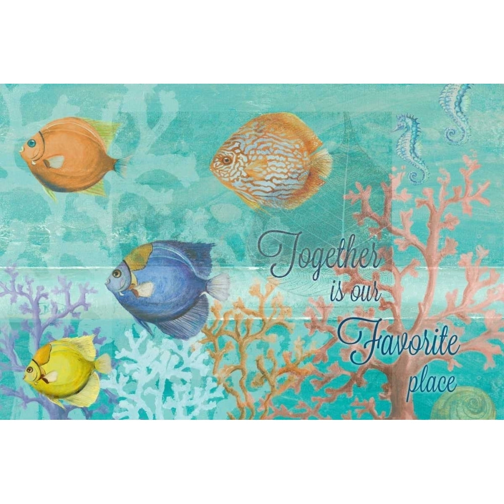 Coral Reef Life Quote I Poster Print by Patricia Pinto Image 1