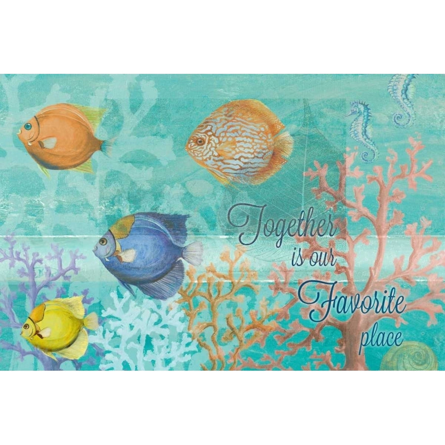 Coral Reef Life Quote I Poster Print by Patricia Pinto Image 1