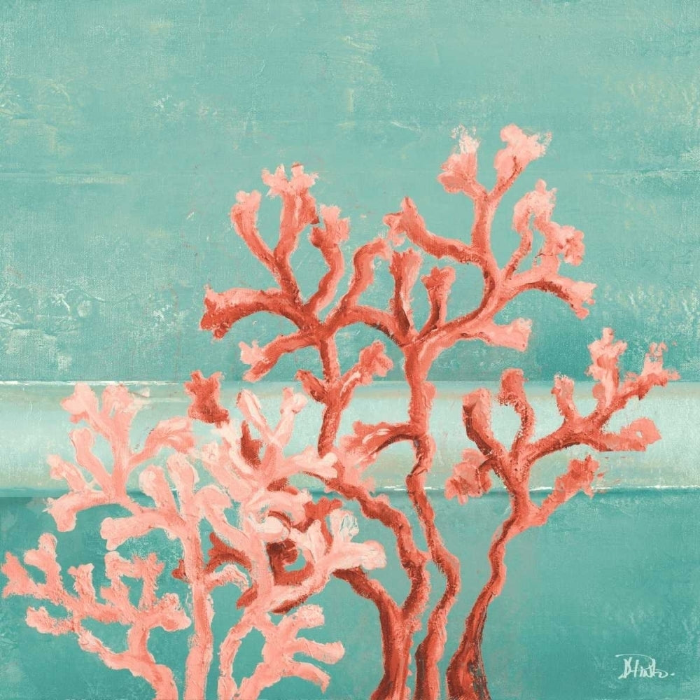 Teal Coral Reef II Poster Print by Patricia Pinto Image 1