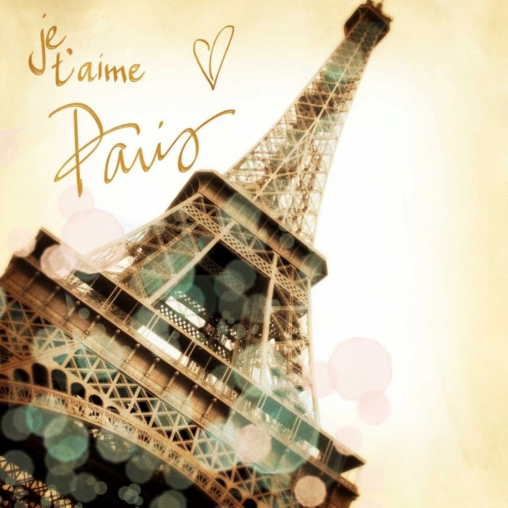 Paris je T aime Border Poster Print by Emily Navas Image 1