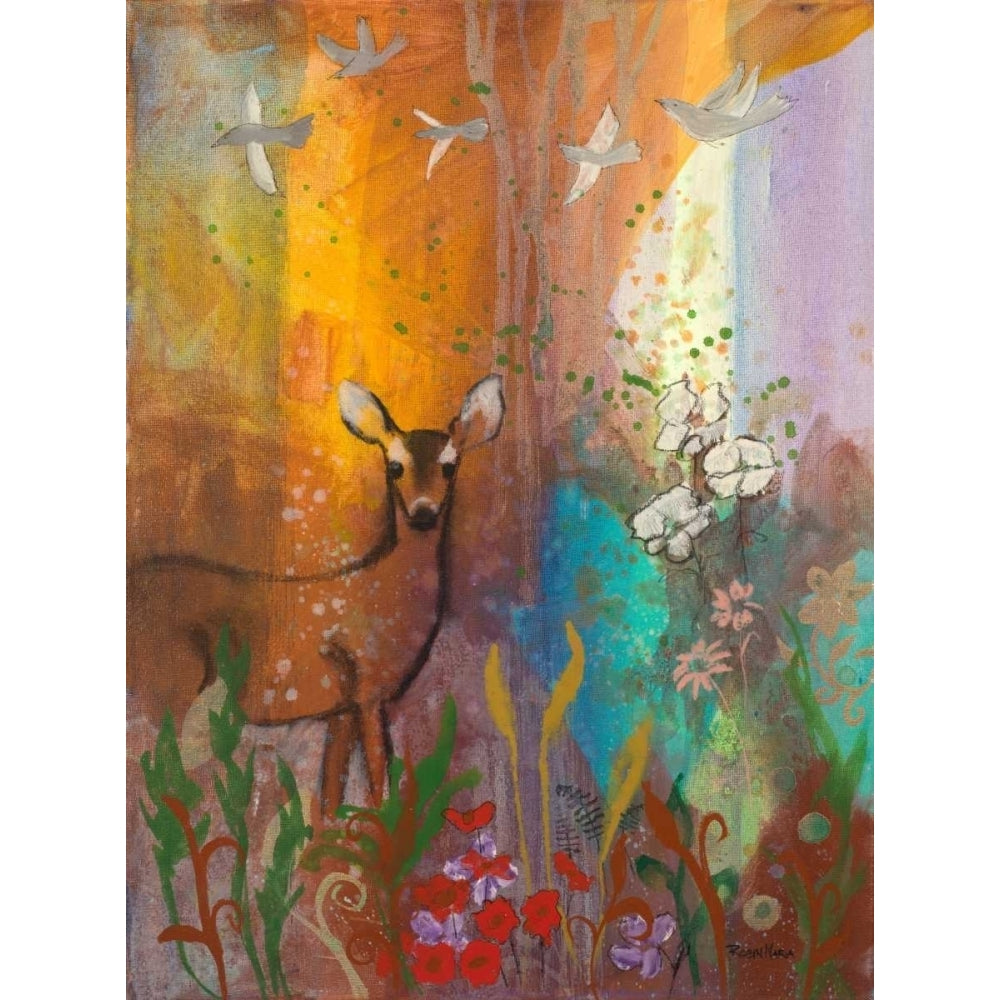 Sun Deer Poster Print by Robin Maria Image 1