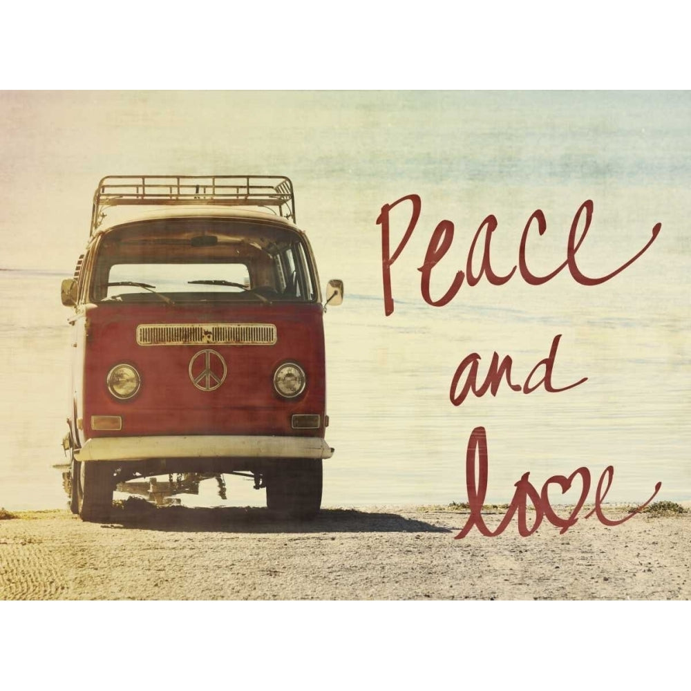 Peace and Love Border Poster Print by Gail Peck Image 1