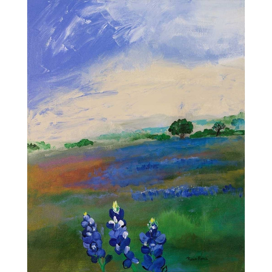 Texas Blue Bonnets Poster Print by Robin Maria Image 1