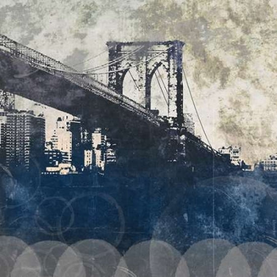 NY Bridge at Dusk I Poster Print by Dan Meneely Image 1