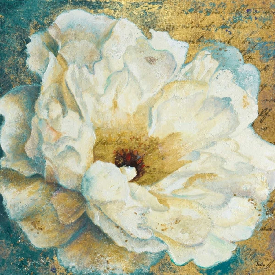 Zuzu Peony Gold I Poster Print by Patricia Pinto Image 1