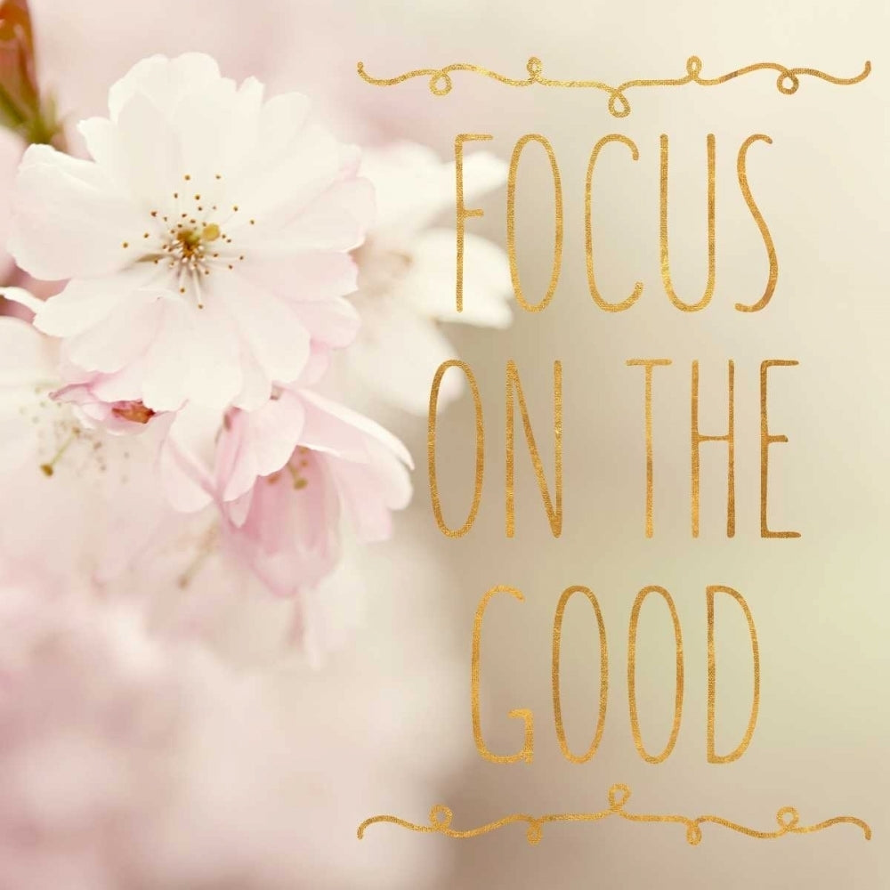 Focus on the Good Poster Print by Sarah Gardner Image 1