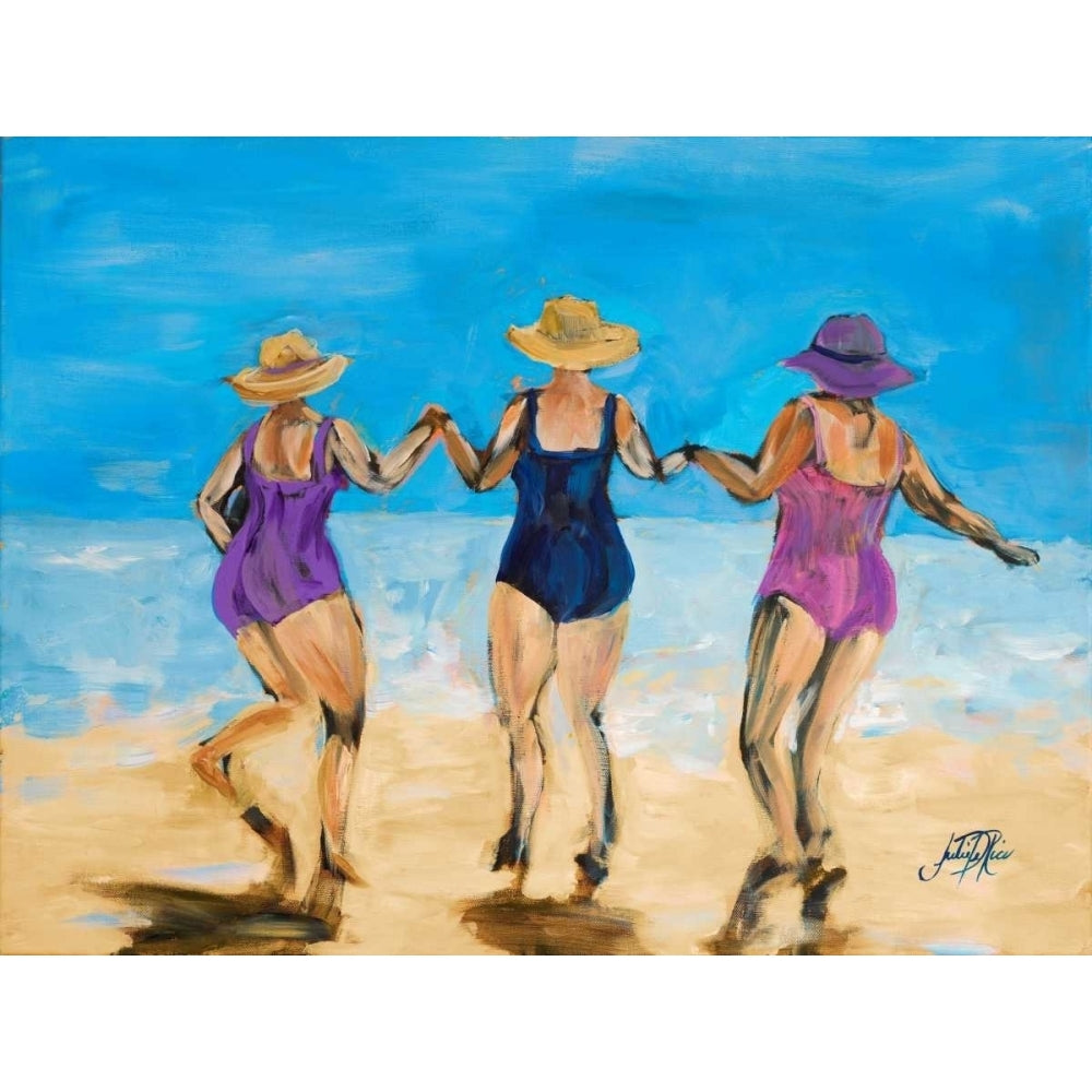 Ladies on the Beach II Poster Print by Julie DeRice Image 1