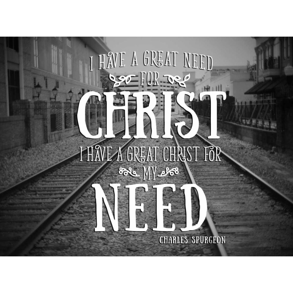 Need Christ Poster Print by Gail Peck Image 1