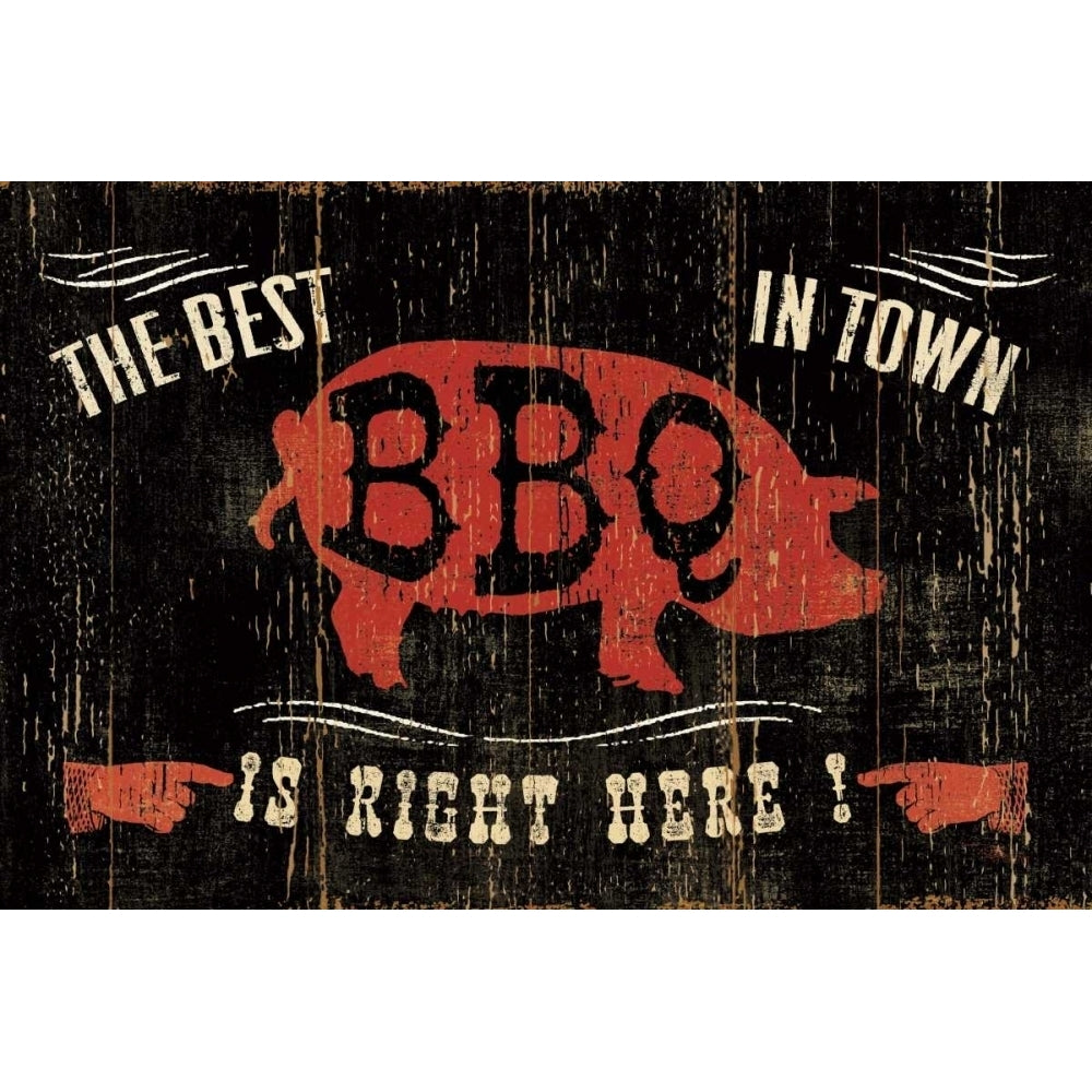 The Best BBQ in Town Poster Print by Pela Studio Image 1