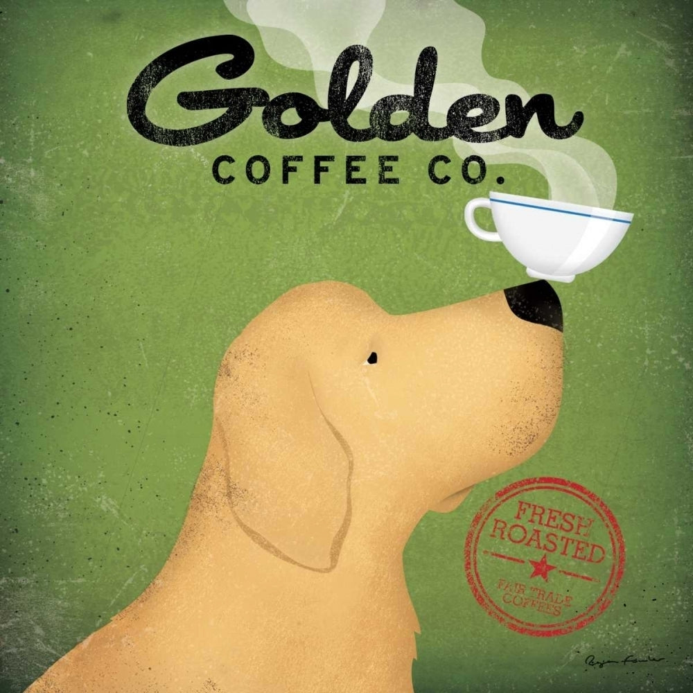 Golden Coffee Co. Poster Print by Ryan Fowler Image 1