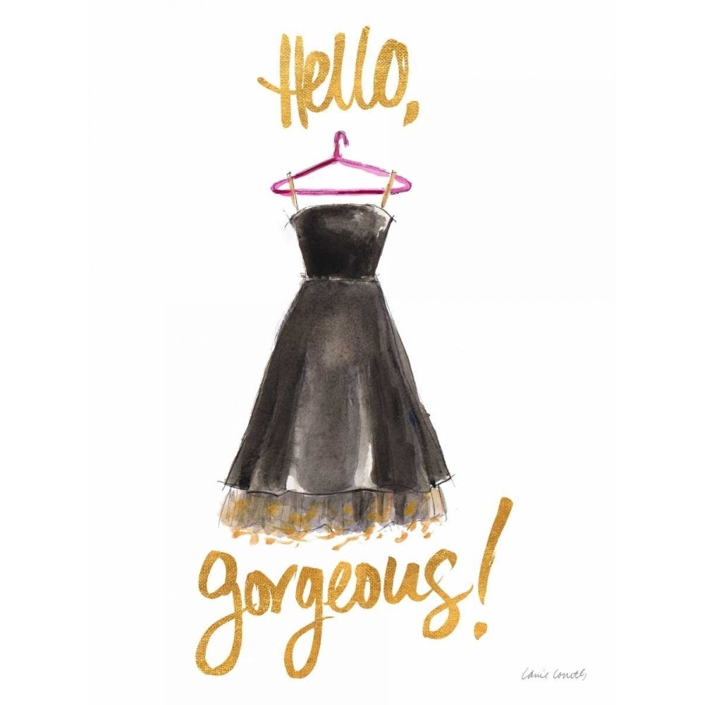 Hello Gorgeous Dress Poster Print by Lanie Loreth Image 1