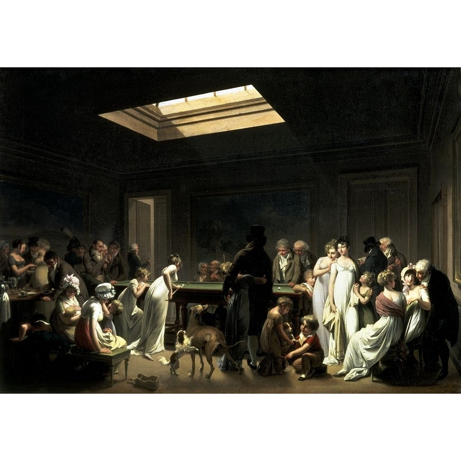 A Game Of Billiards Poster Print by Louis Leopold Boilly Image 1