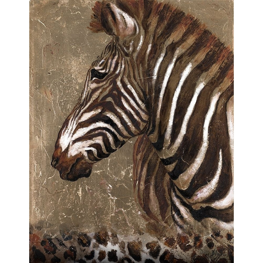 Brown Zebra Poster Print by Patricia Pinto Image 1