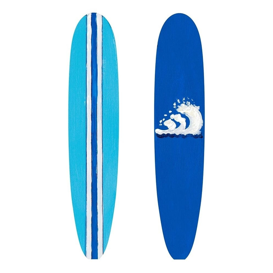 Blue Surf Boards Poster Print by Julie DeRice Image 1