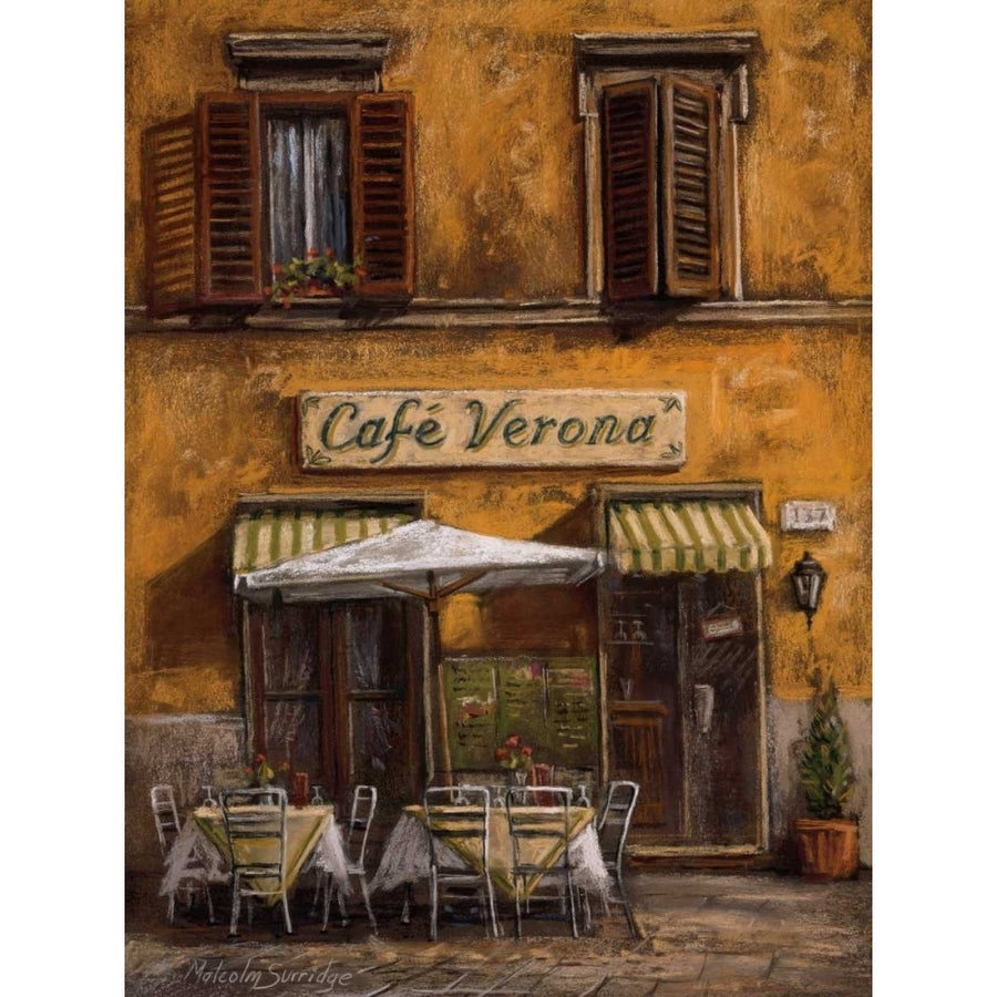 Cafe Verona Poster Print by Malcolm Surridge Image 1