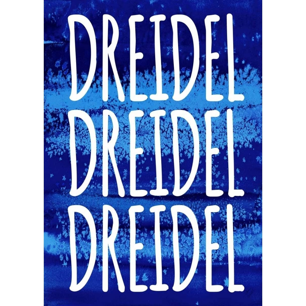 Dreidel Blue Chant Poster Print by Lanie Loreth Image 1