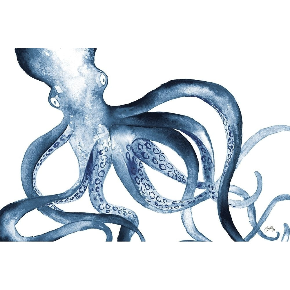 Octopus in the Blues Poster Print by Elizabeth Medley 12306M Image 1