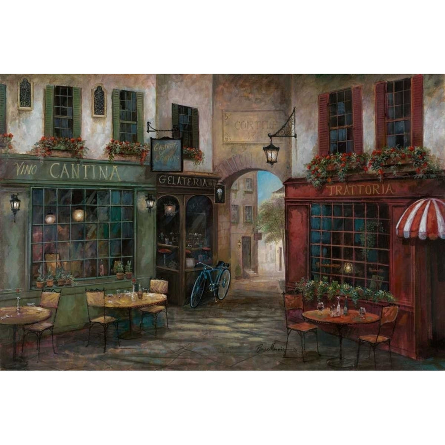 Courtyard Ambiance Poster Print by Ruane Manning Image 1