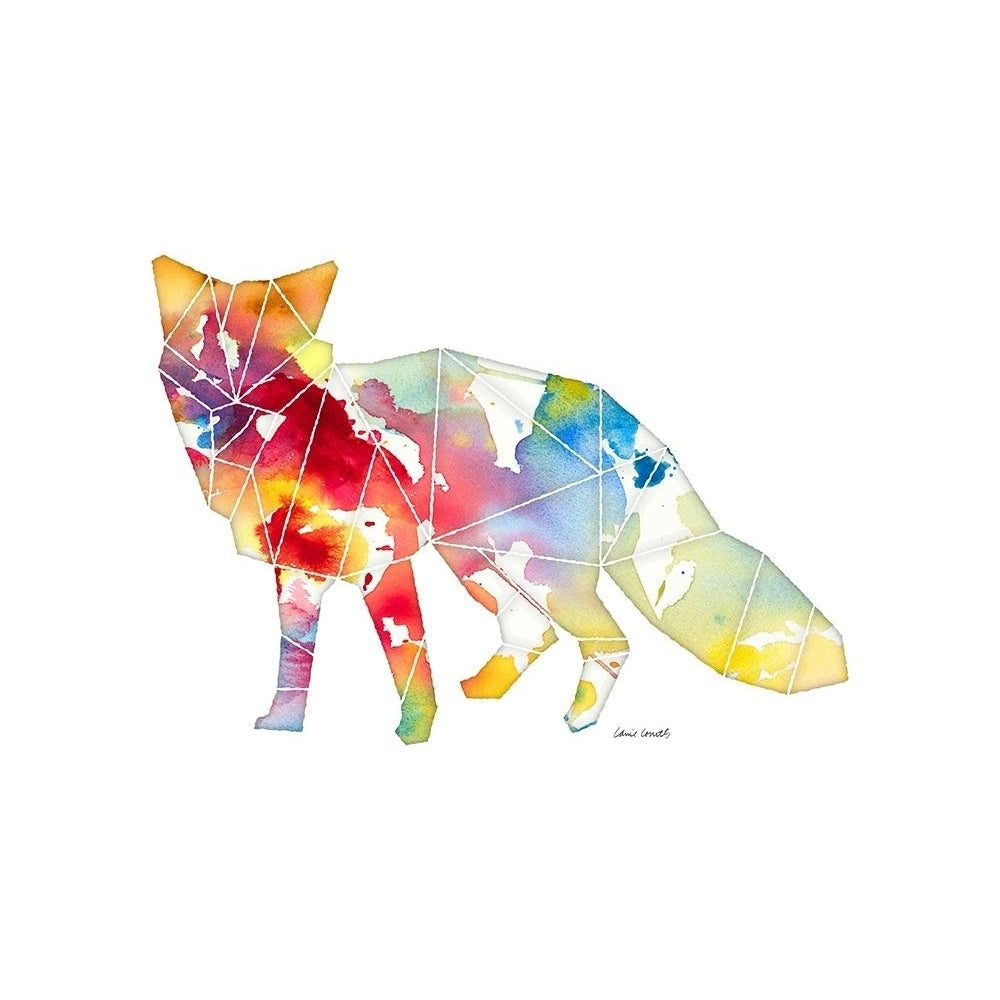 Geo Shape Fox Poster Print by Lanie Loreth Image 1