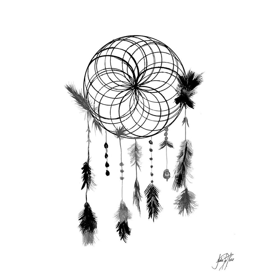 Dark Midnight Dream Catcher II Poster Print by Julie DeRice Image 1