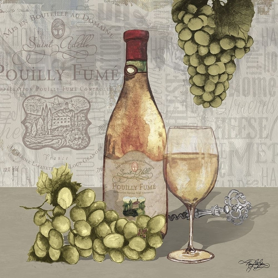 Wine and Grapes II Poster Print by Mary Beth Baker Image 1