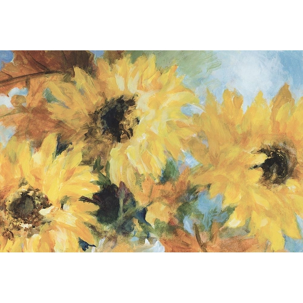 Quiet Breezy Sunflowers Poster Print by Lanie Loreth Image 1