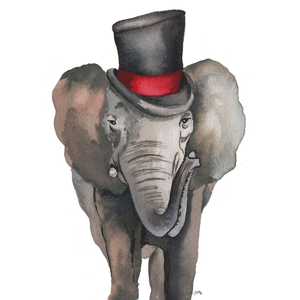 Fancy Elephant Poster Print by Elizabeth Medley Image 1