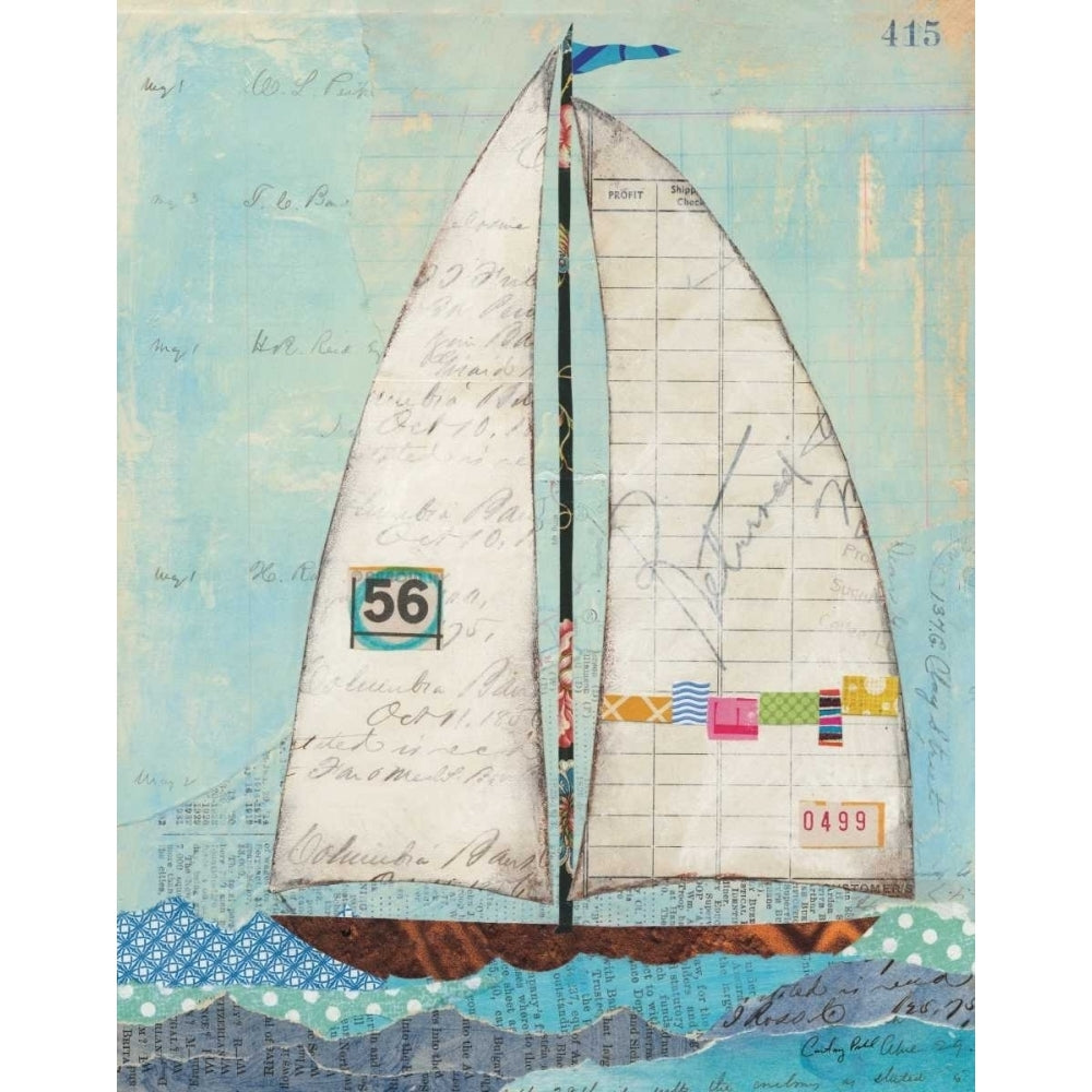 At the Regatta IV Poster Print by Courtney Prahl Image 1