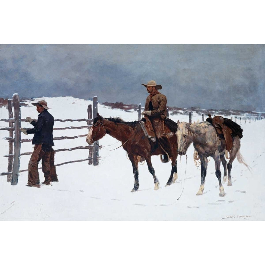 The Fall of the Cowboy Poster Print by Frederic Remington Image 1