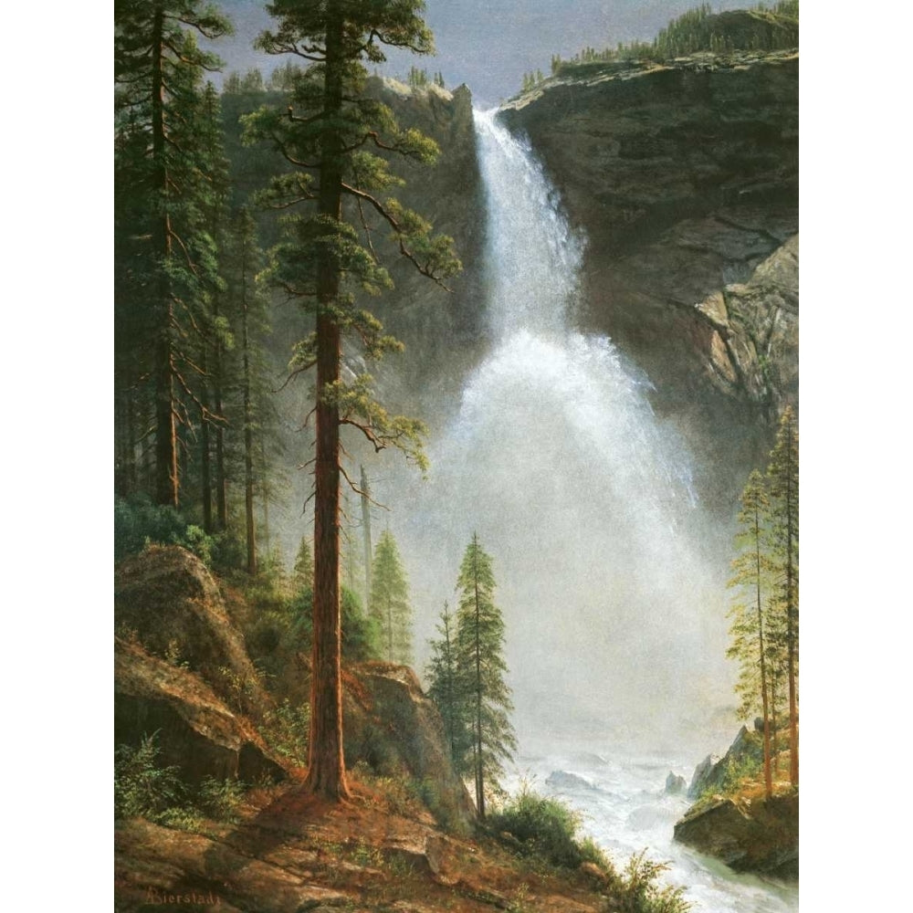 Nevada Falls Poster Print by Albert Bierstadt Image 1